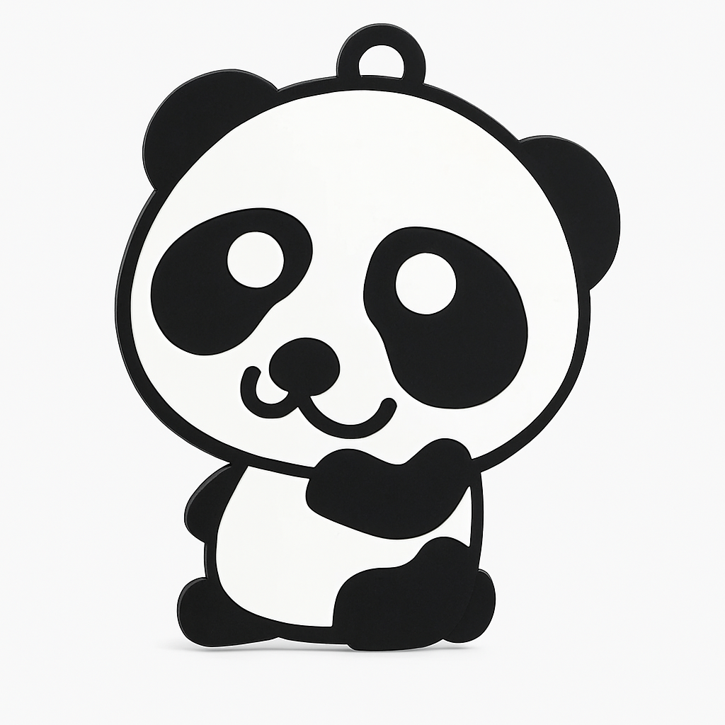 2-Pack Cute Panda Keychains – 3D Printed Necklace or Bag Charms (Bundle Deal: 2 for $20)