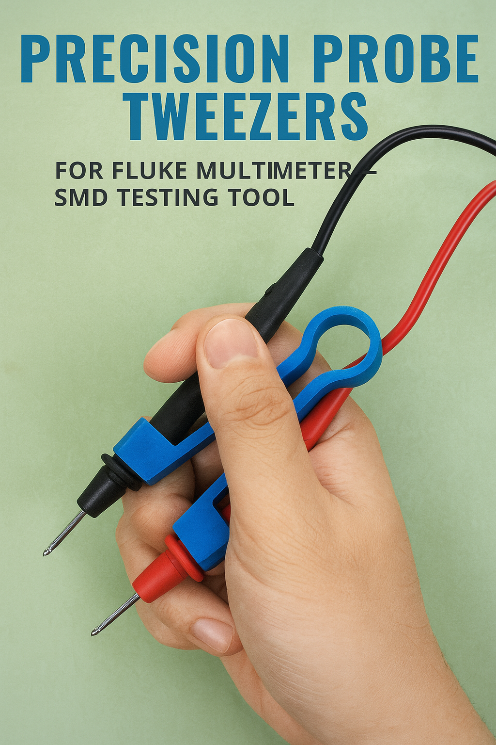 Precision Probe Tweezers for Fluke Multimeter – SMD Testing Tool