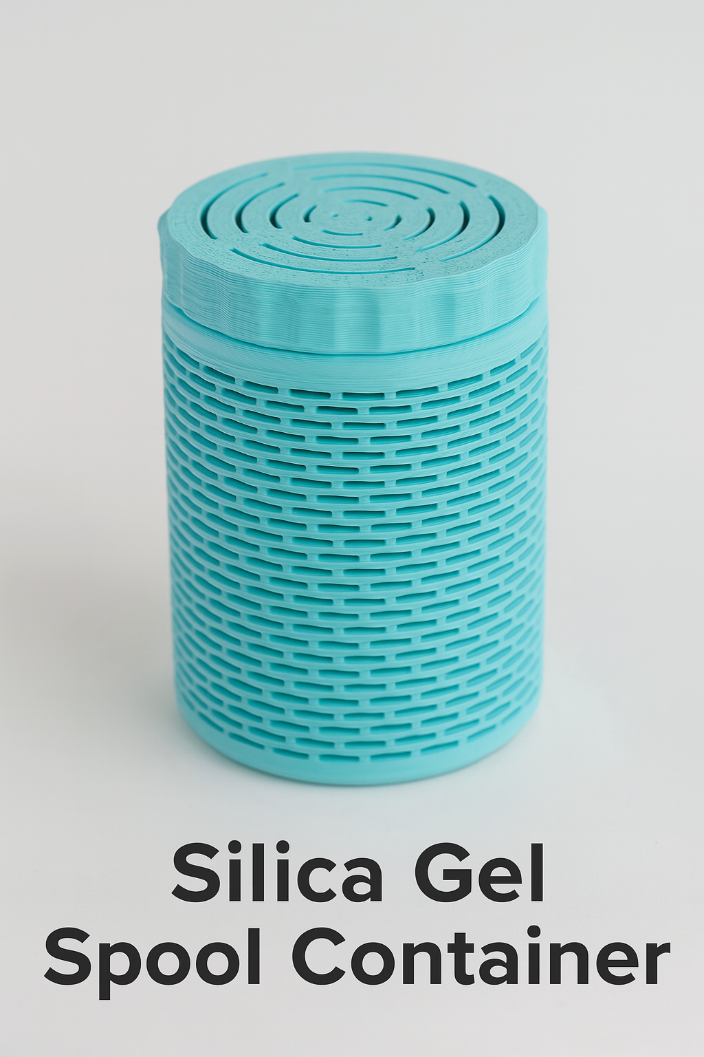 Longer Silica Gel Spool Container – 3-Piece 3D Printed Filament Dryer Insert with Funnel