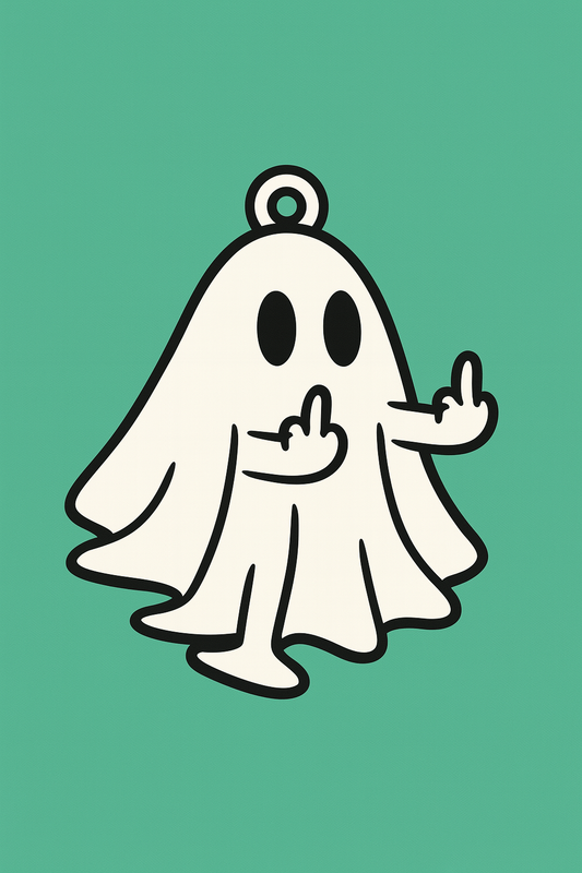 Cute Ghost Keychain – 3D Printed Necklace or Bag Charm
