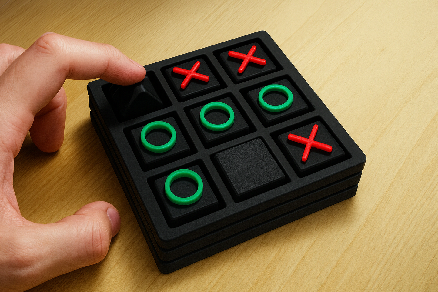 Tic Tac Toe XOXO Puzzle Game Box ā 3D Printed Fun for All Ages Fidget