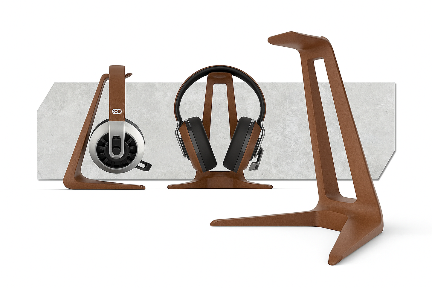 Minimalist Headphone Stand – Sleek Desktop Headset Holder Portable