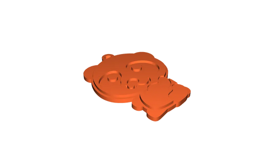 2-Pack Cute Panda Keychains – 3D Printed Necklace or Bag Charms (Bundle Deal: 2 for $20)