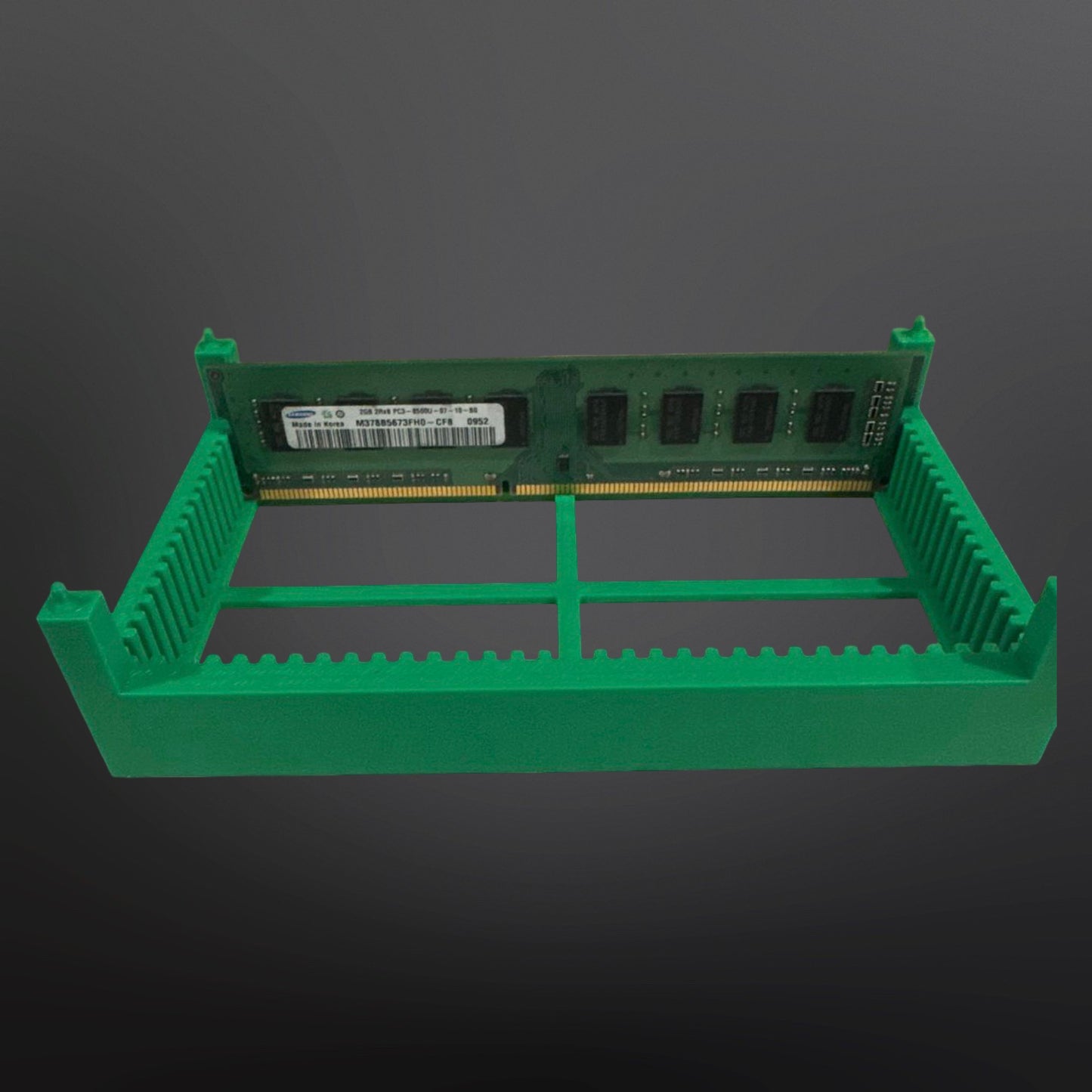 HEAVY DUTY Stackable RAM Tray – Holds 32 Laptop or 16 Desktop Memory Sticks | 3D Printed Organizer for DIMM & SODIMM