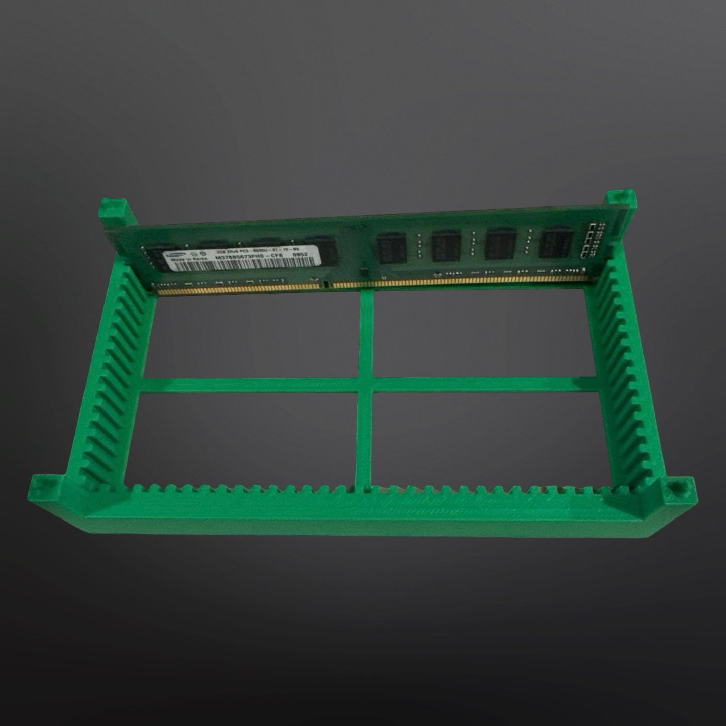HEAVY DUTY Stackable RAM Tray – Holds 32 Laptop or 16 Desktop Memory Sticks | 3D Printed Organizer for DIMM & SODIMM