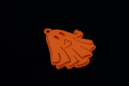 Cute Ghost Keychain – 3D Printed Necklace or Bag Charm