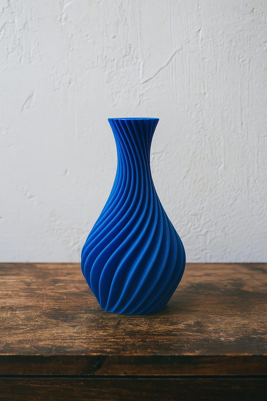 3D Printed Spiral Vase – Modern Hollow Decorative Planter (Not Watertight)